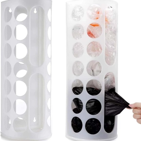 Lot 2 New !  IKEA VARIERA Plastic Bag Dispenser White  800.102.22 - Picture 1 of 3